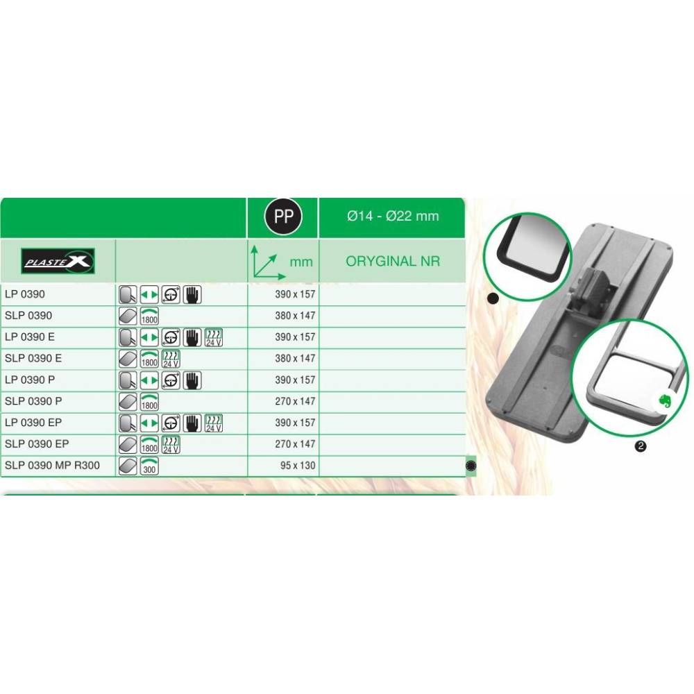 Oglinda 390x157 universala Solus LP 0390