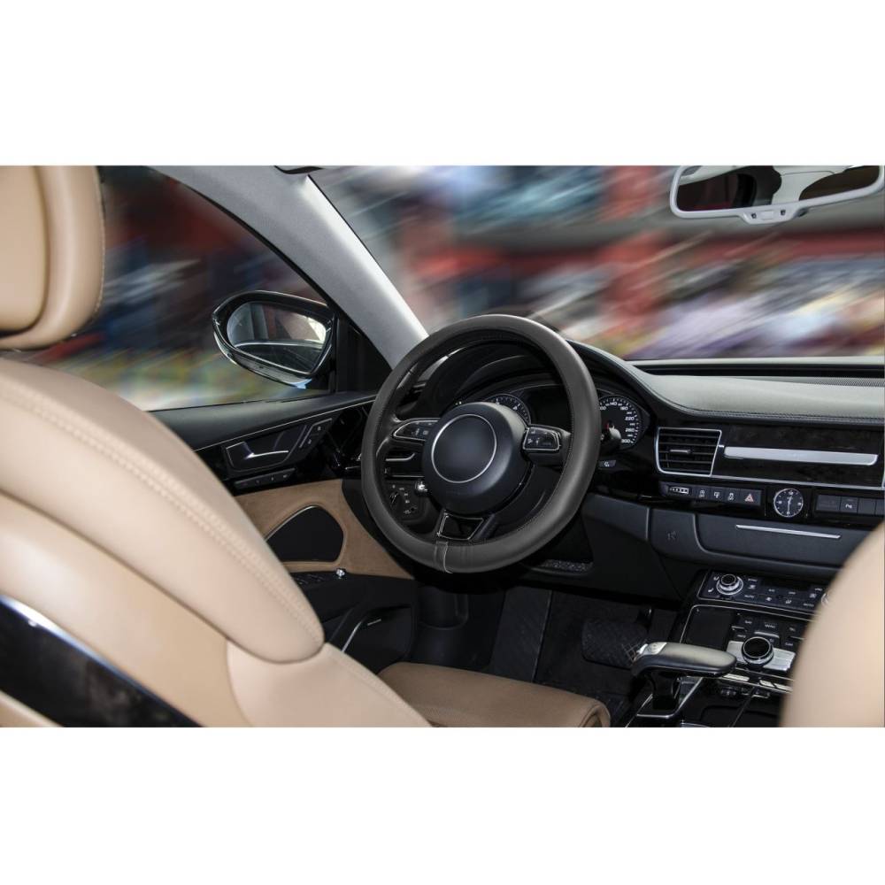 Husa volan 35-36cm, piele ecologica, Comfort Grip 2506100 Car+