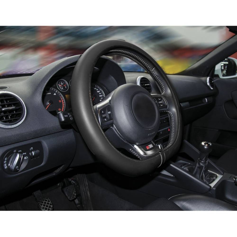 Husa volan 35-36cm, piele ecologica, Comfort Grip 2506100 Car+