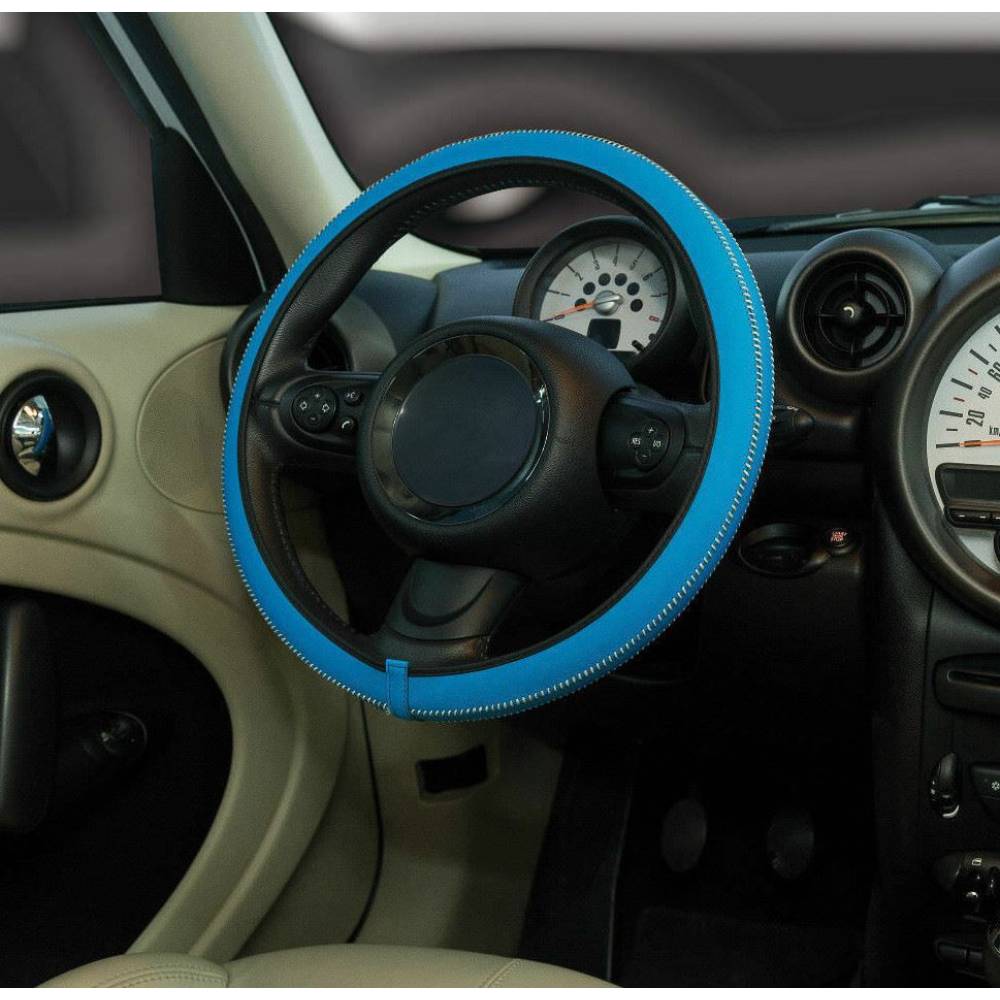 Husa volan 37-39cm, piele veritabila HMA10BL Car+