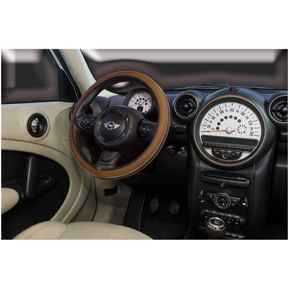 Husa volan 37-39cm, piele veritabila HMA70WN Car+