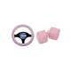 Husa volan  plus roz Girly 37-39cm, 2505059 Car+