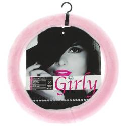 Husa volan  plus roz Girly 37-39cm, 2505059 Car+