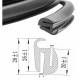 Cheder geam, usa, 4mm/2mm, NUT PN93, rola 10m, universal si U445 bd76-10