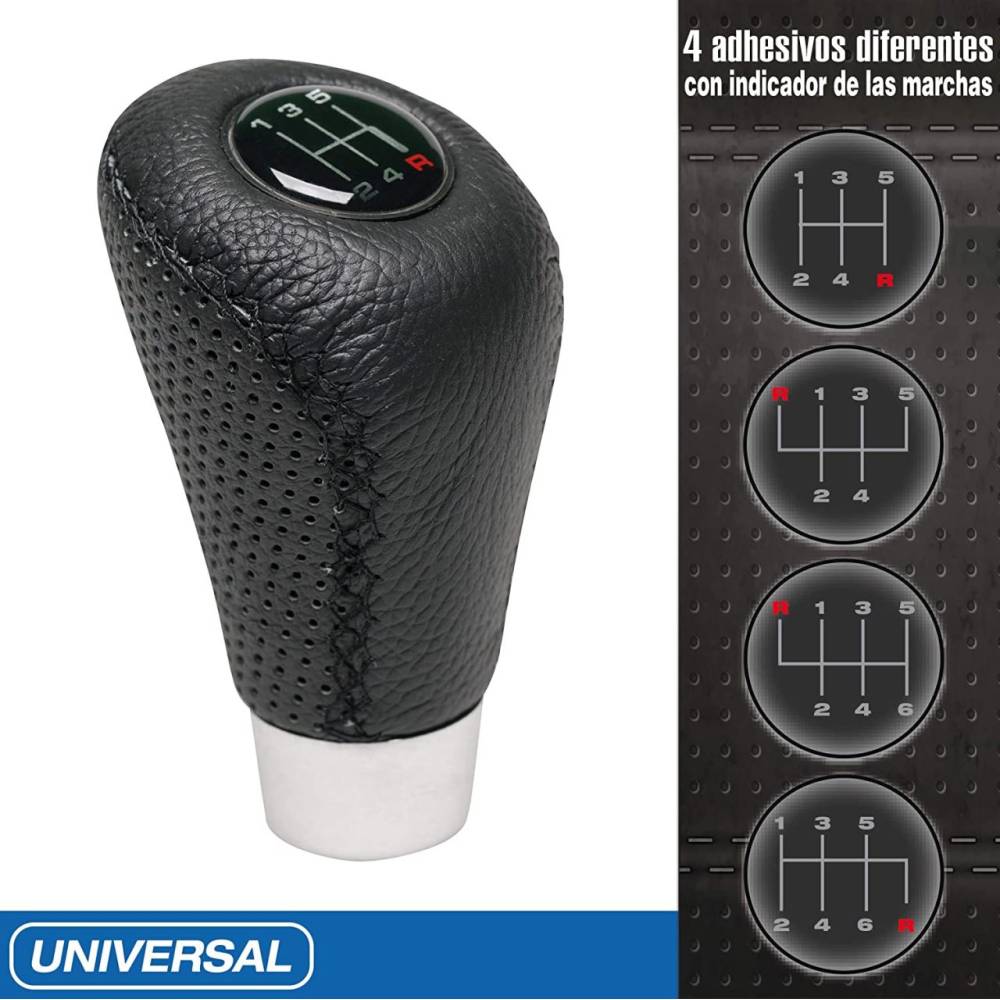 Maner schimbator viteze piele perforata RaceSport 2505GRB