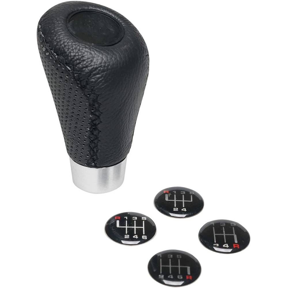 Maner schimbator viteze piele perforata RaceSport 2505GRB