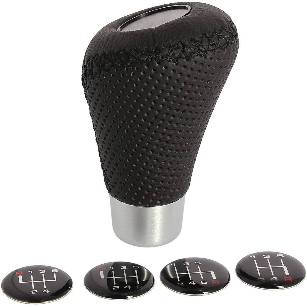 Maner schimbator viteze piele perforata RaceSport 2505GRB