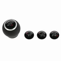 Maner schimbator viteze sferic, piele perforata 2505RRG RaceSport