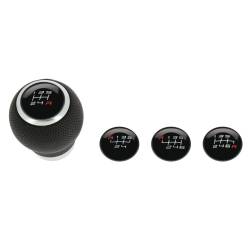 Maner schimbator viteze sferic, piele perforata 2505RRB RaceSport