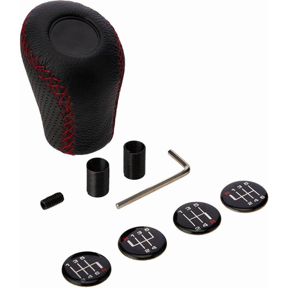 Maner schimbator viteze, piele perforata 2505GRG RaceSport