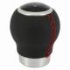 Maner schimbator viteze sferic, piele perforata cu inel cromat 2505RRR RaceSport