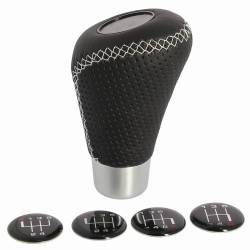 Maner schimbator viteze, piele perforata, cu inel 2505GRW RaceSport Maner schimbator viteze, piele perforata, cu inel 2505GRW RaceSport