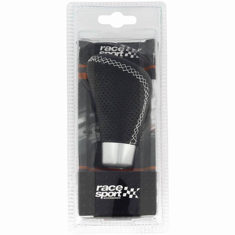 Maner schimbator viteze, piele perforata, cu inel 2505GRW RaceSport 