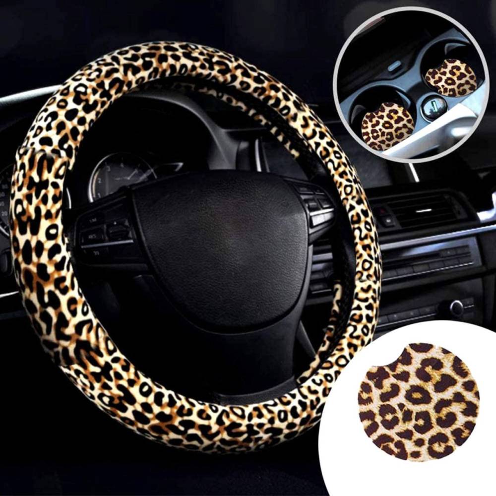 Husa volan, leopard, 37-39cm 2505067 Car+