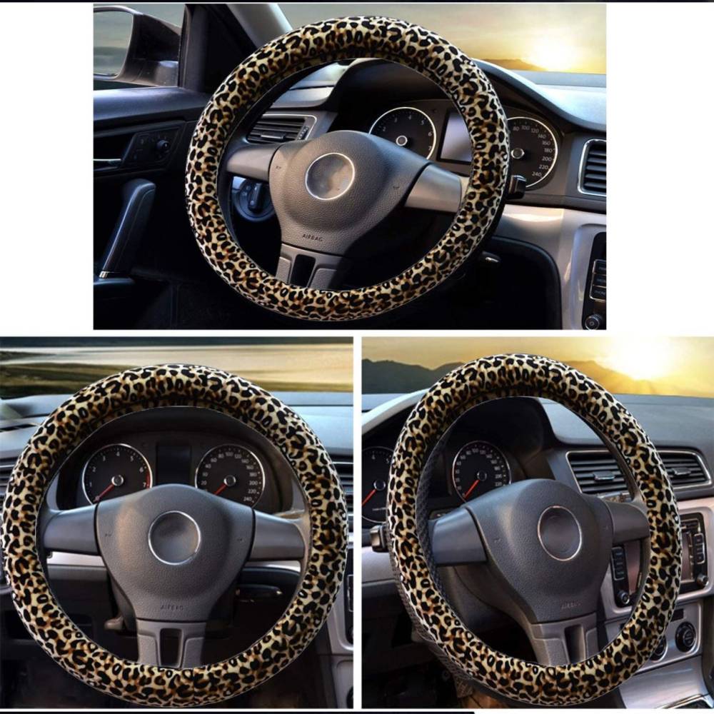 Husa volan, leopard, 37-39cm 2505067 Car+