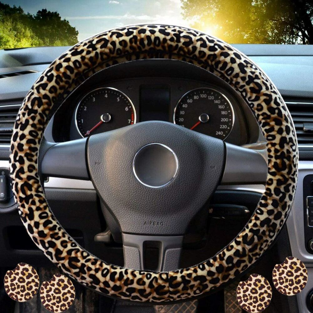 Husa volan, leopard, 37-39cm 2505067 Car+
