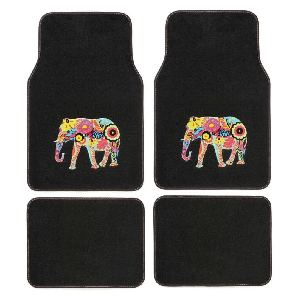 Set 4 covorase universale mocheta 67x44 Elefanti, PLUSHG1 Car+