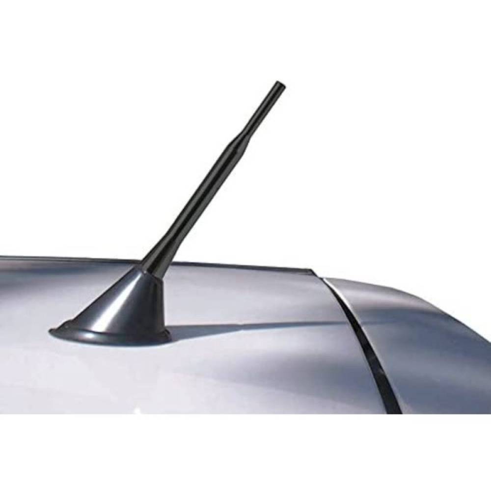 Tija antena 12,5cm, 2 adaptori, 5+6mm, Black Evo Alu Aerial 400808B RaceSport