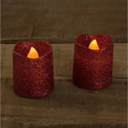 Lumanare Led rosie Family Decor 55941R set 2 bucati