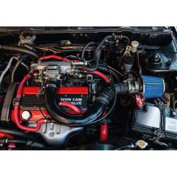 Filtru aer sport albastru cu 4 adaptori AIRSTBL RaceSport