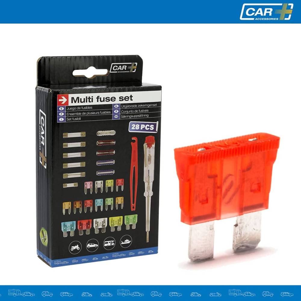 Set 28 sigurante plate mari si mici, creion tensiune FUS0028 Car+