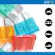 Set 28 sigurante plate mari si mici, creion tensiune FUS0028 Car+