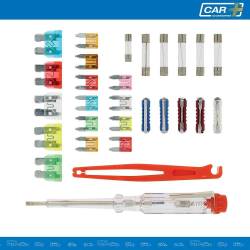 Set 28 sigurante plate mari si mici, creion tensiune FUS0028 Car+
