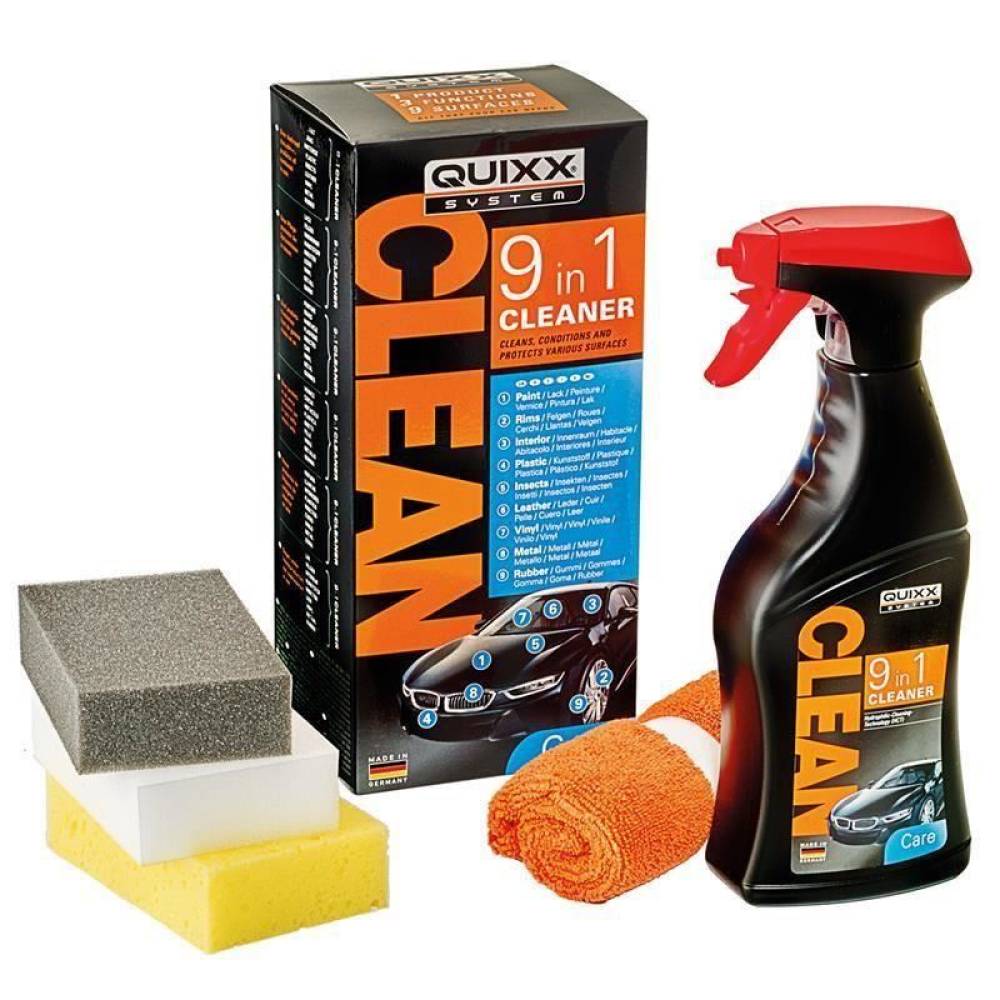 Solutie curatat interior exterior, toate suprafetele, 500ml, plastic, vopsea, jenti, insecte AllSurface 9in1 Quixx