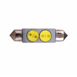 Set 2 becuri sofit 41mm LED 12V C5W, 1W, 7000k, RaceSport LIT18BN Sumex