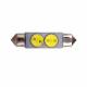 Set 2 becuri sofit 41mm LED 12V C5W, 1W, 7000k, RaceSport LIT18BN Sumex