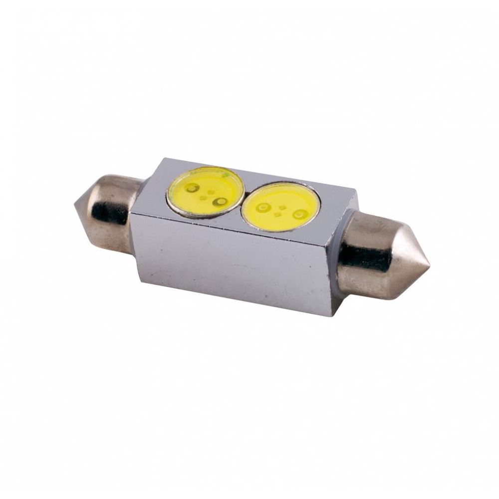 Set 2 becuri sofit 41mm LED 12V C5W, 1W, 7000k, RaceSport LIT18BN Sumex