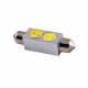 Set 2 becuri sofit 41mm LED 12V C5W, 1W, 7000k, RaceSport LIT18BN Sumex