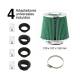 Filtru aer sport verde cu 4 adaptori AIRSTGR RaceSport Filtru aer sport verde cu 4 adaptori AIRSTGR RaceSport