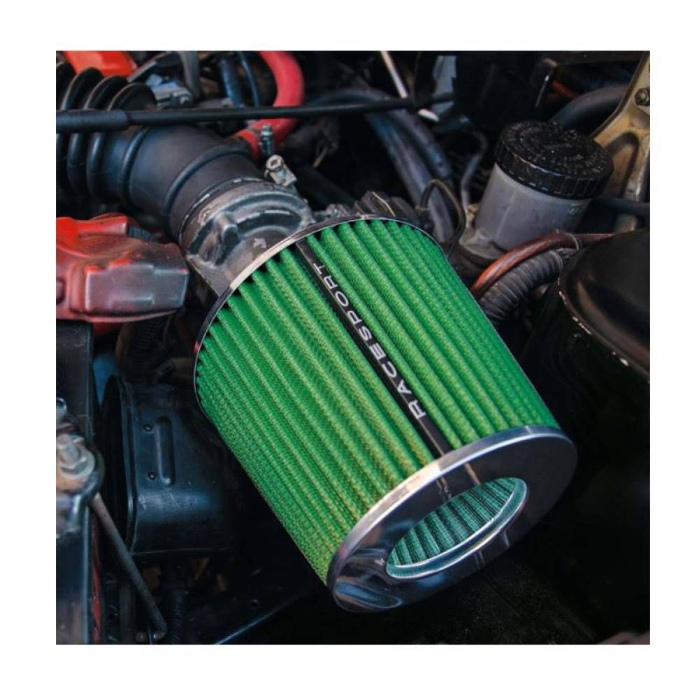 Filtru aer sport verde cu 4 adaptori AIRSTGR RaceSport Filtru aer sport verde cu 4 adaptori AIRSTGR RaceSport