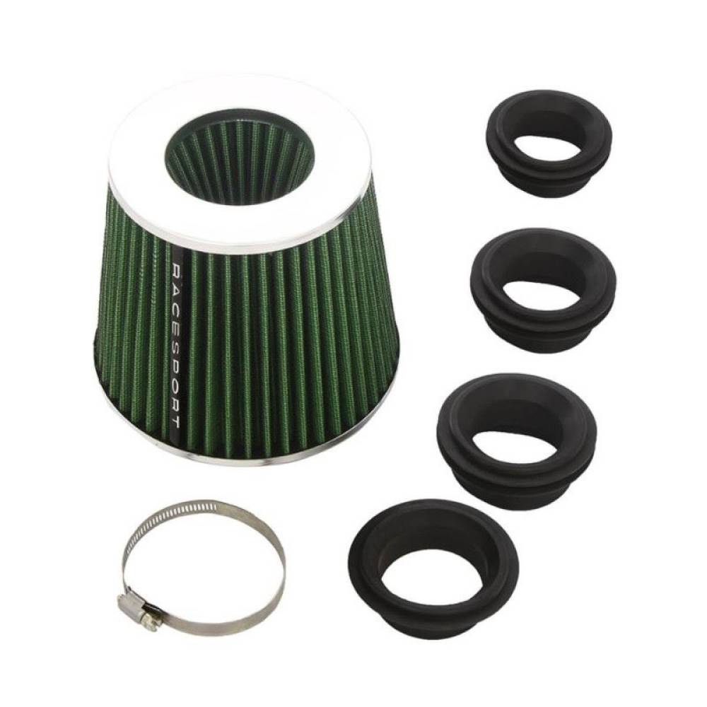 Filtru aer sport verde cu 4 adaptori AIRSTGR RaceSport Filtru aer sport verde cu 4 adaptori AIRSTGR RaceSport