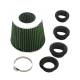 Filtru aer sport verde cu 4 adaptori AIRSTGR RaceSport Filtru aer sport verde cu 4 adaptori AIRSTGR RaceSport