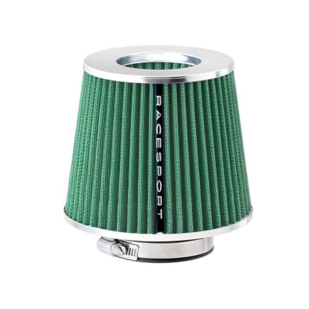 Filtru aer sport verde cu 4 adaptori AIRSTGR RaceSport Filtru aer sport verde cu 4 adaptori AIRSTGR RaceSport