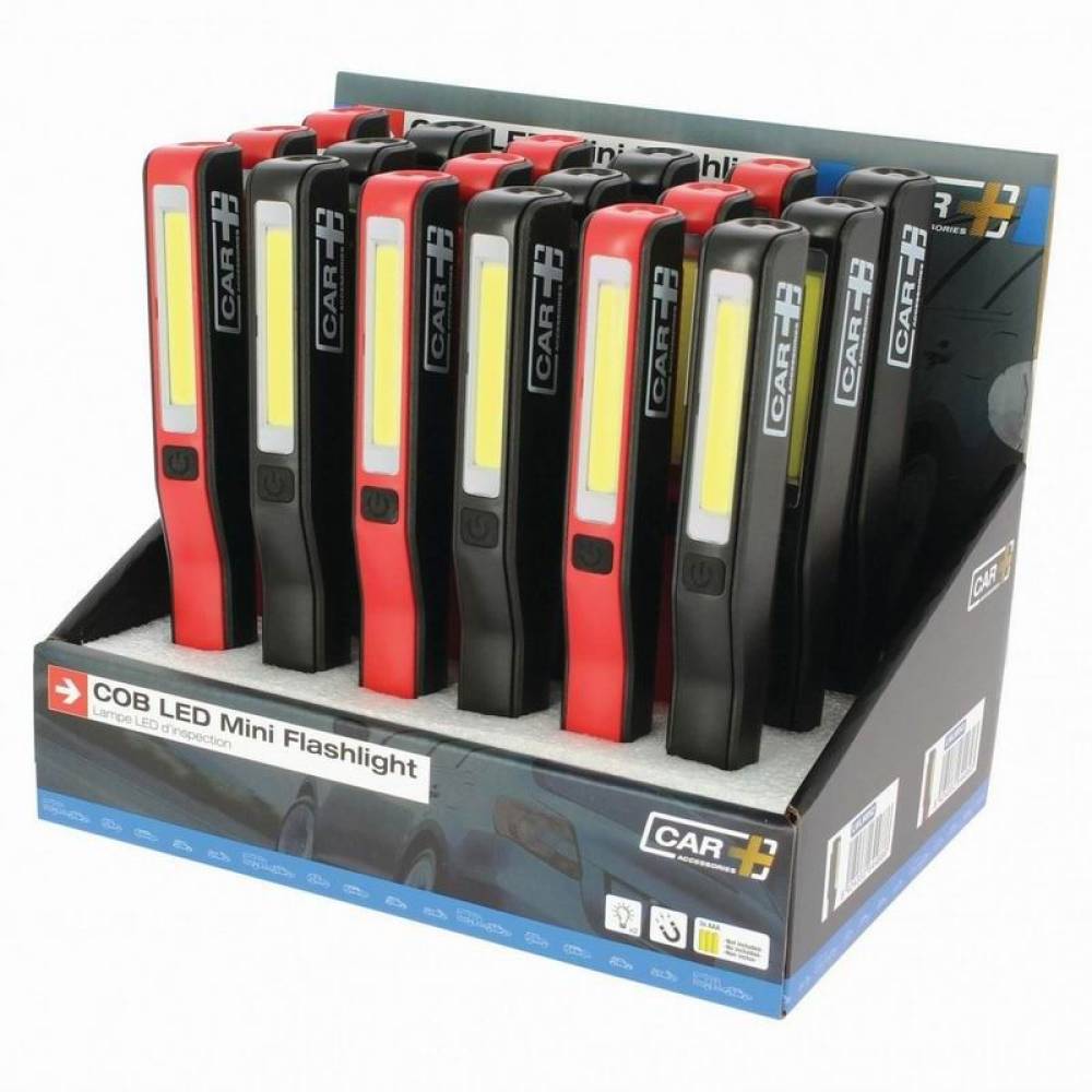 Lanterna LED COB tip stilou, rosie, neagra, LWLDISP Car+
