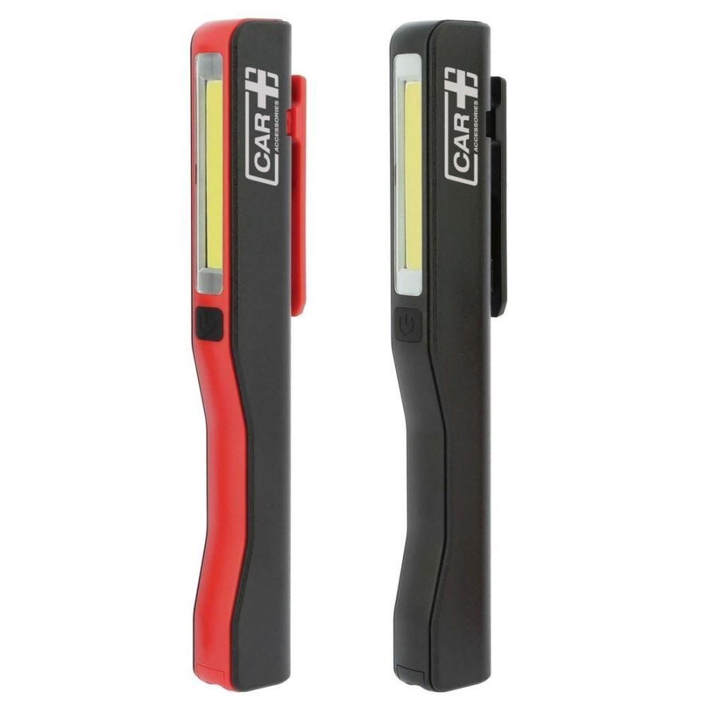 Lanterna LED COB tip stilou, rosie, neagra, LWLDISP Car+