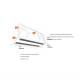 Organizator portbagaj pentru fixare bagaje, 34cm Orange, Stayhold SH001FR