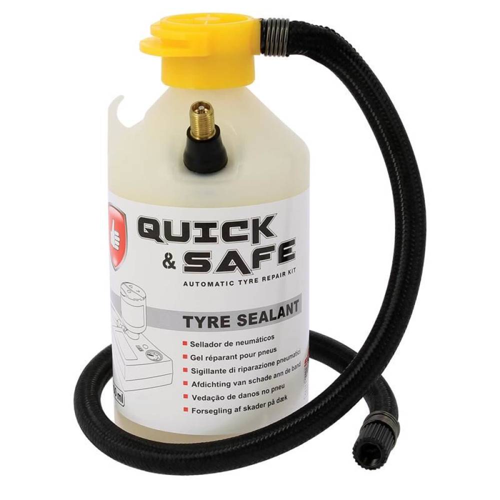 Compresor aer 12V 180W, cu spuma, kit reparat roata Quick&Safe RP10001