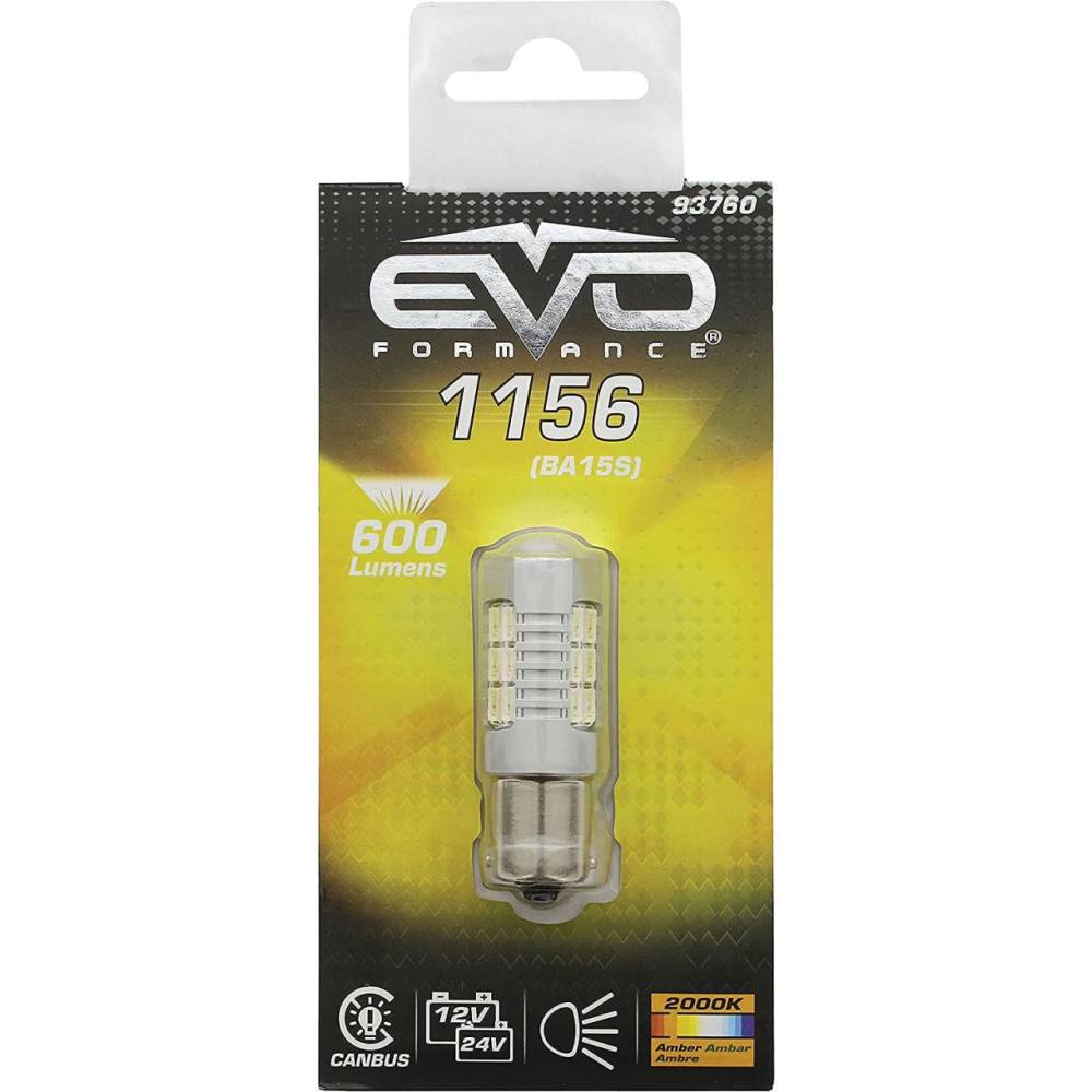 Bec semnalizare LED 12/24V, PY21W BA15s Canbus EV93760 EVO Performance