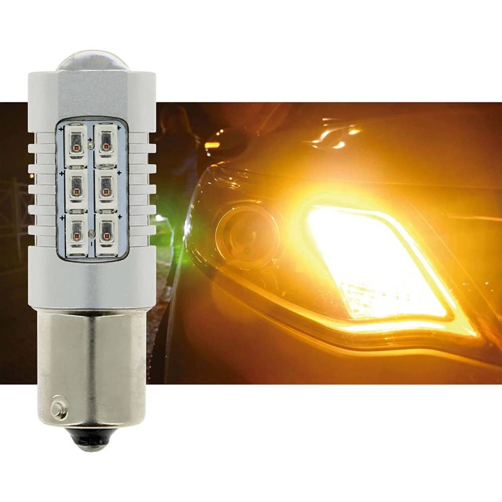 Bec semnalizare LED 12/24V, PY21W BA15s Canbus EV93760 EVO Performance