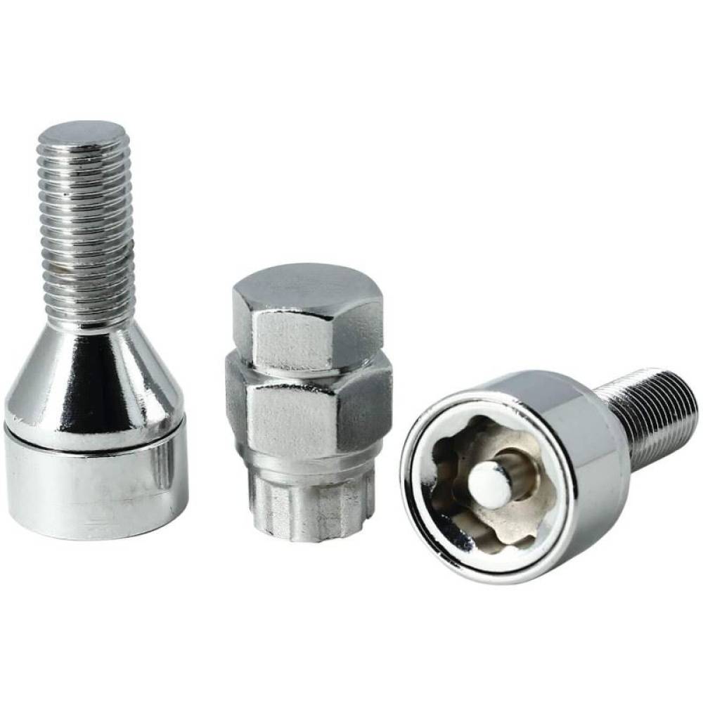 Set 4 prezoane antifurt SecurityWheel Locks 12x1,5 x L26 conic, 2 chei BZH5026 Butzi