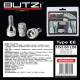 Set 4 prezoane antifurt SecurityWheel Locks 12x1,5 x L26 conic, 2 chei BZH5026 Butzi