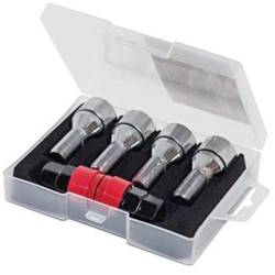 Set 4 prezoane antifurt SecurityWheel Locks 12x1,5 x L26 conic, 2 chei BZH5026 Butzi