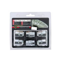 Set 4 piulite antifurt pentru prezoane Wheel Locks 12x1.5 xL28 conic, 2 chei BZH1250 Butzi
