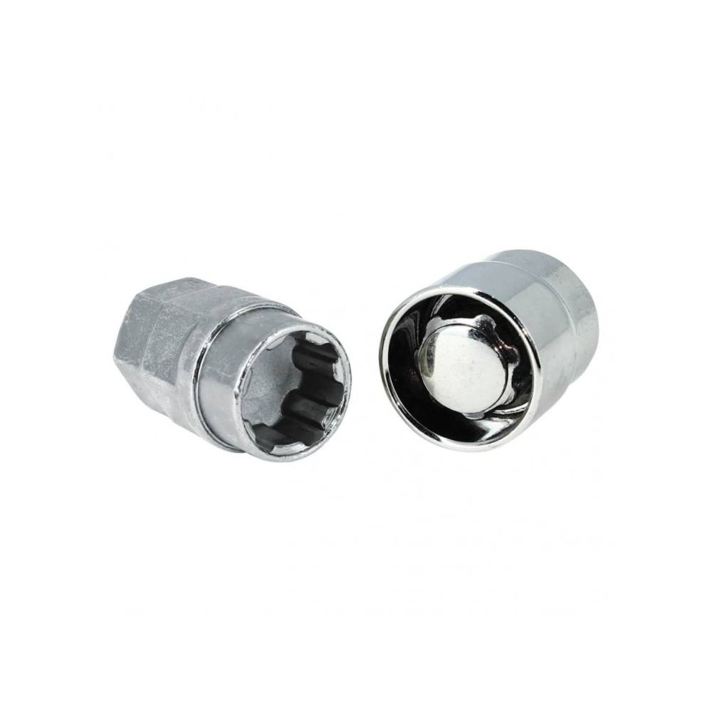 Set 4 piulite antifurt pentru prezoane Wheel Locks 12x1.5 xL28 conic, 2 chei BZH1250 Butzi