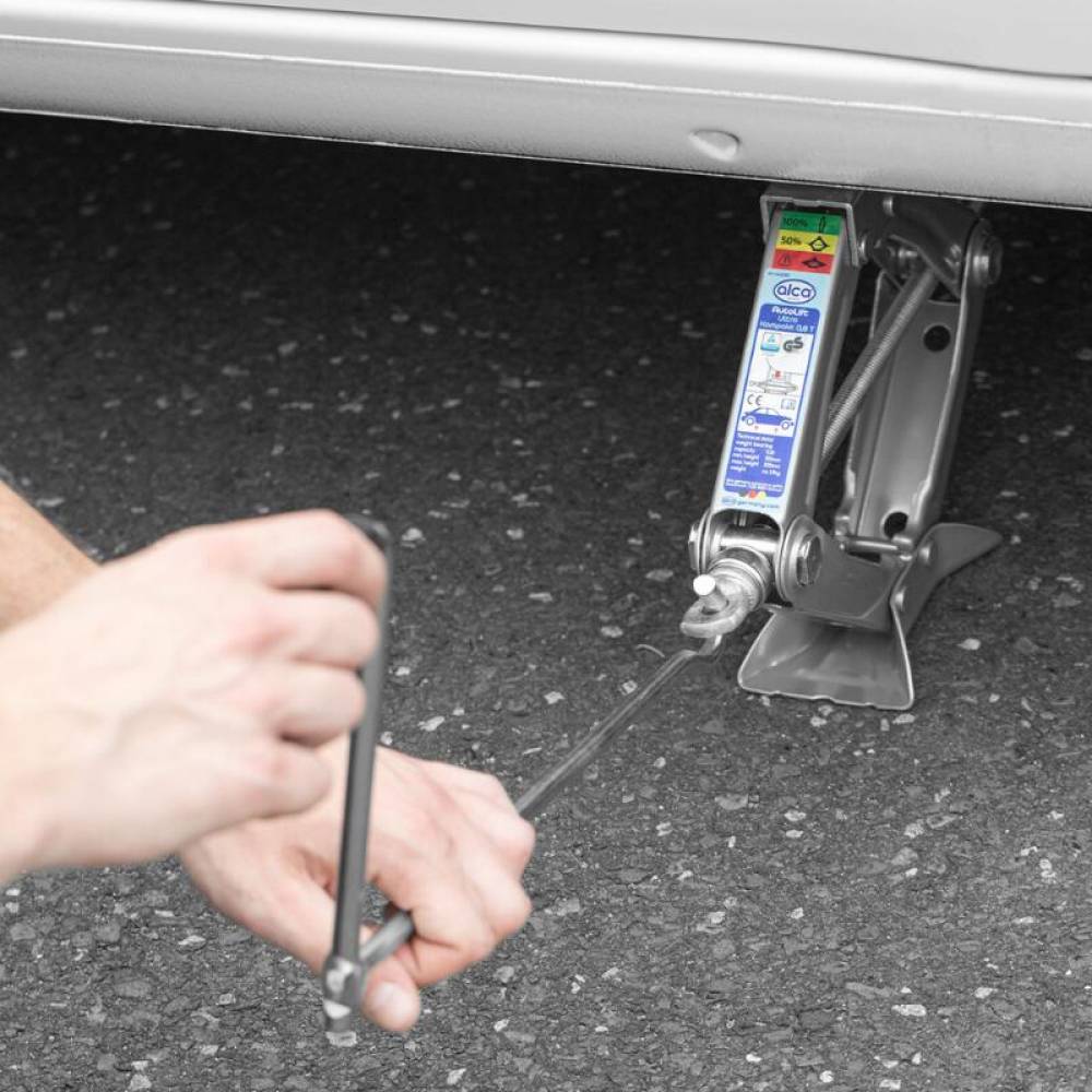 Cric foarfeca, 0.8T, 23-32cm, cu manivela, TUV, AutoLift Ultra Kompact, 436.08 Alca