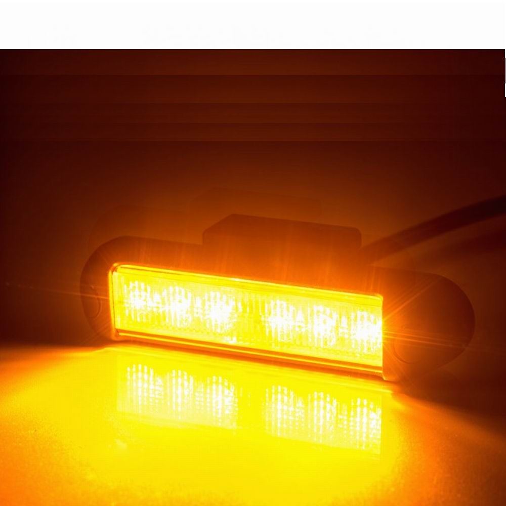 Proiector stroboscopic galben 130x28, cu 2 moduri  zi / noapte LDO 2780 Horpol